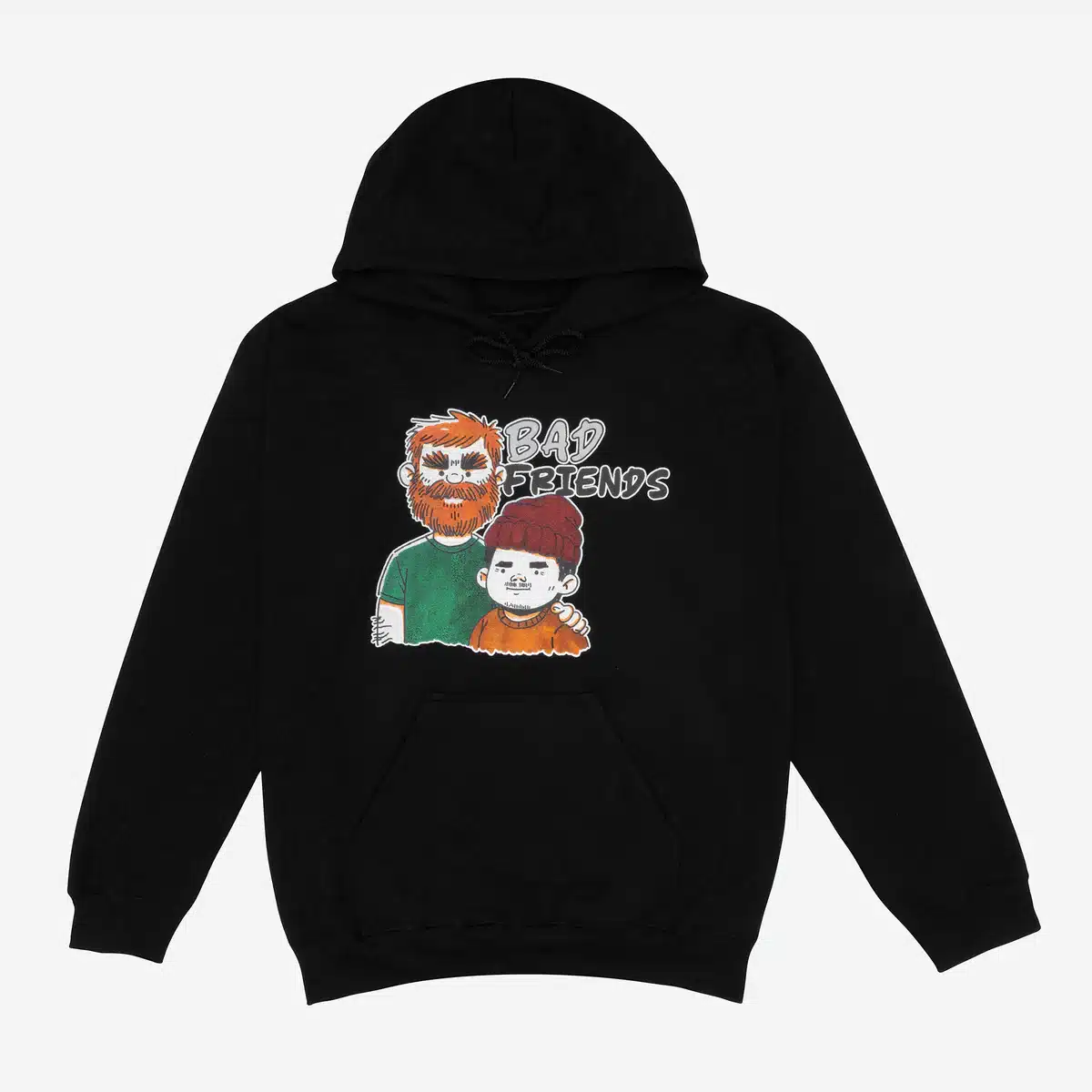 Bad Friends Hairy Black Hoodie